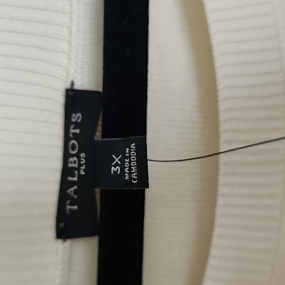 Talbots shoulder button striped sweater - Picture 4 of 6